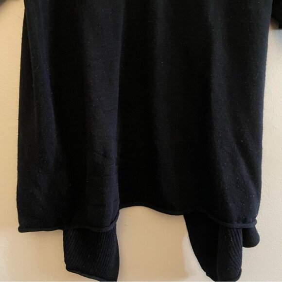 Y2K Suzy Shier Black Open Front Short Sleeve Knit Cardigan - Picture 11 of 12